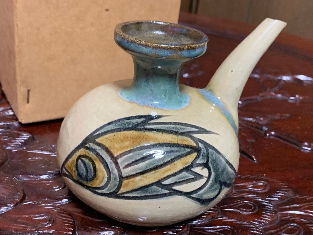 s*u様 須美子さんの器 カラカラ 宮城須美子 人間国宝 猪口 琉球 壺屋焼 や