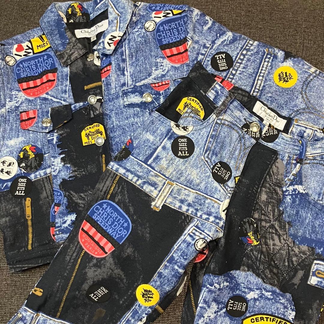 Christian Dior ジャケット パンツ セットアップ デニム 子供服