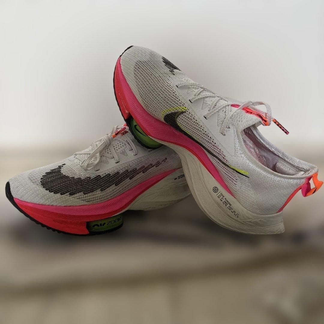 ナイキアルファフライ　ホワイト/ピンク