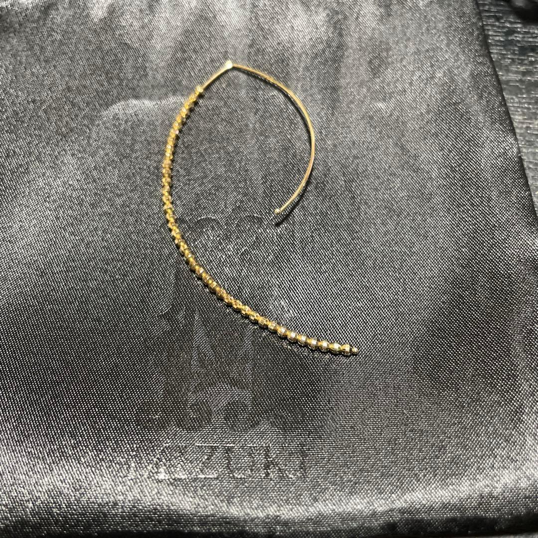 【MIZUKI】★ 片方のみ★ 14KYGラージバナナフープピアス