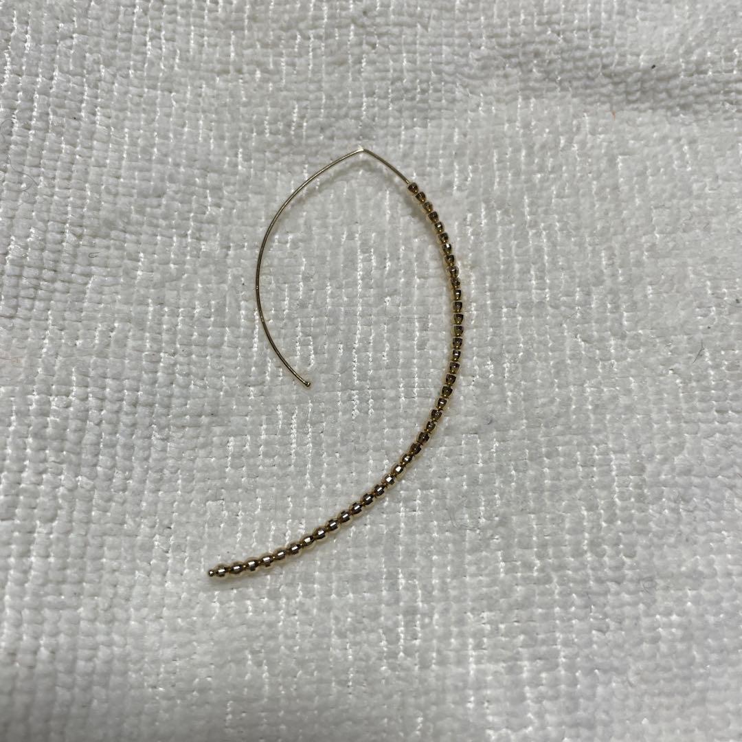 【MIZUKI】★ 片方のみ★ 14KYGラージバナナフープピアス