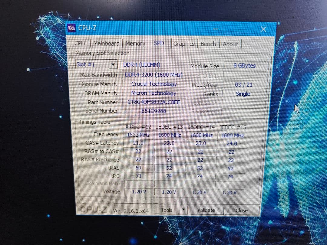Crucial DDR4 メモリ 8GB × 2枚セット