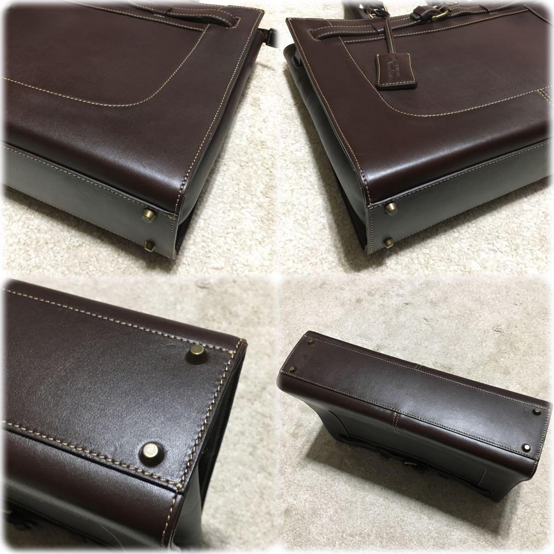 TOPKAPI vacchetta ♫ レザーショルダーバッグ 茶ビジネス 兼用