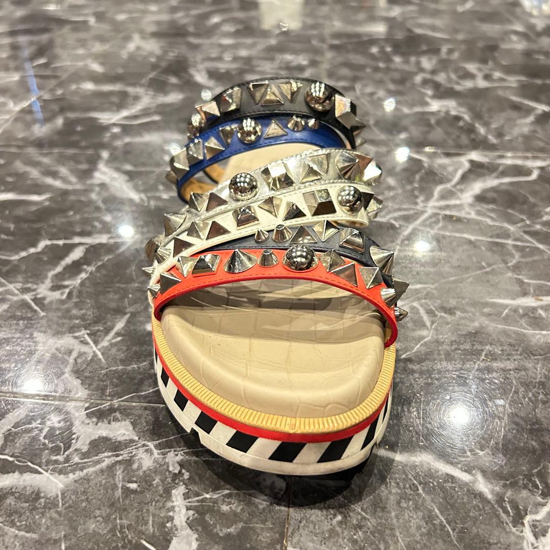 クリスチャンルブタン アポロビーチ スタッズ サンダル 26cm