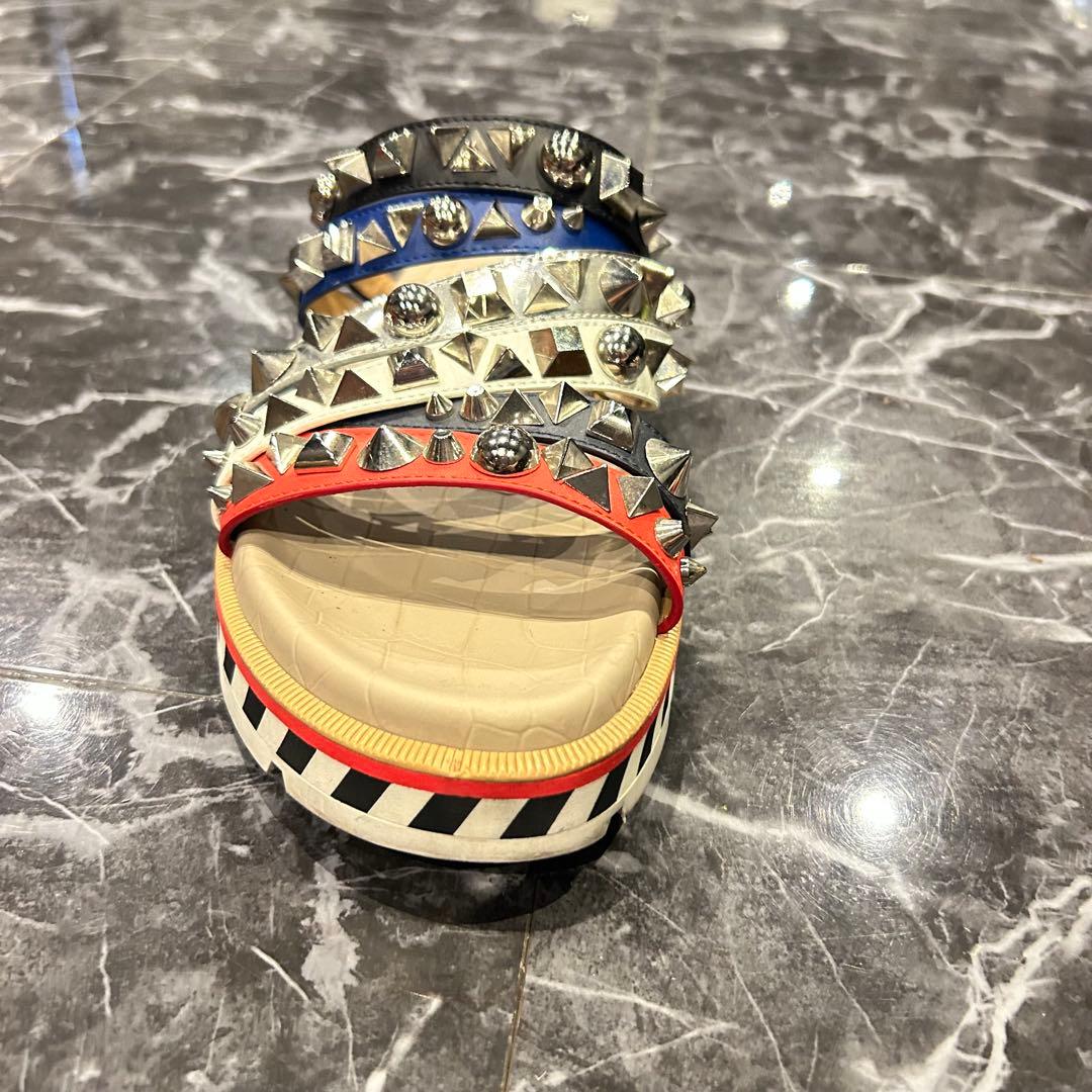 クリスチャンルブタン アポロビーチ スタッズ サンダル 26cm