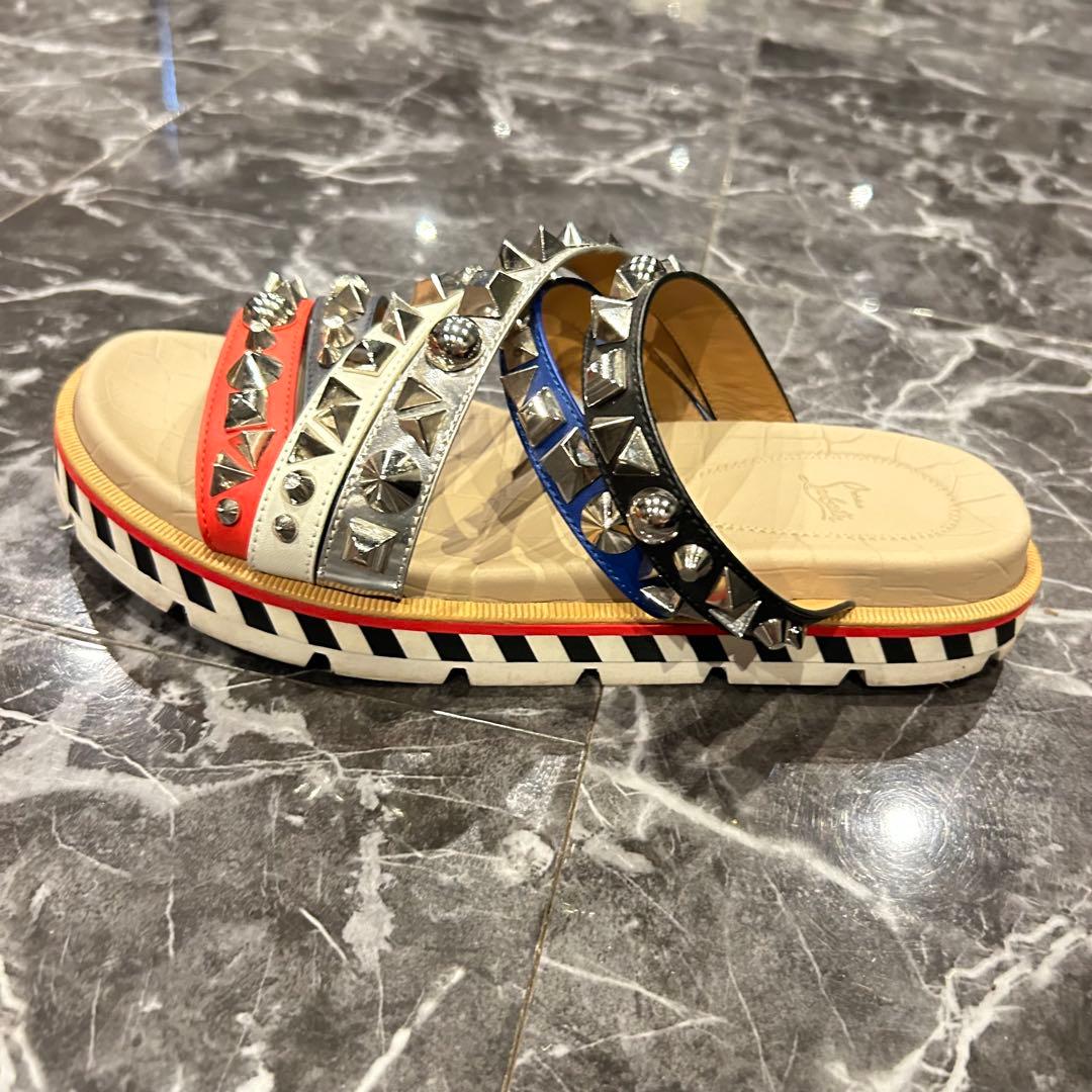 クリスチャンルブタン アポロビーチ スタッズ サンダル 26cm