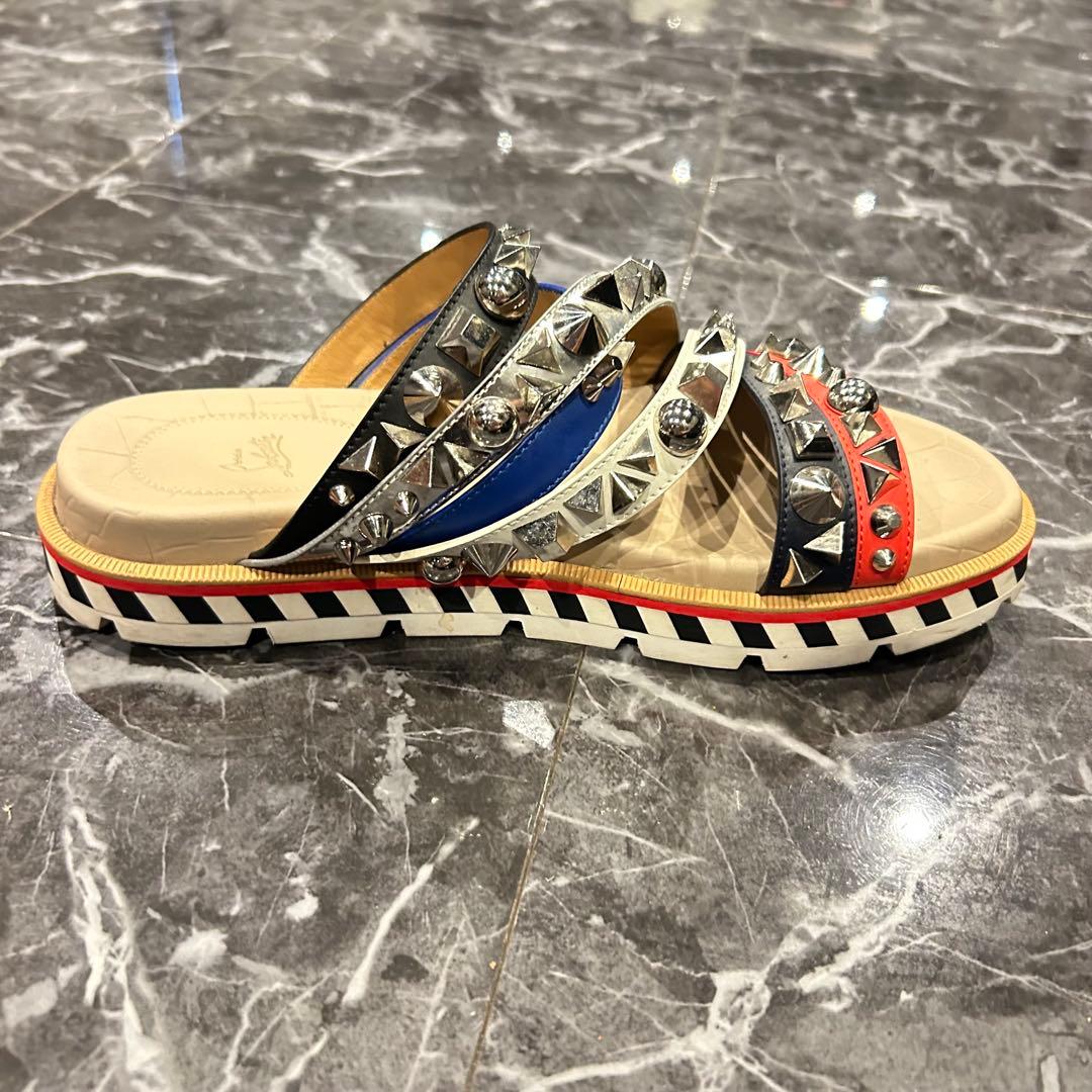 クリスチャンルブタン アポロビーチ スタッズ サンダル 26cm