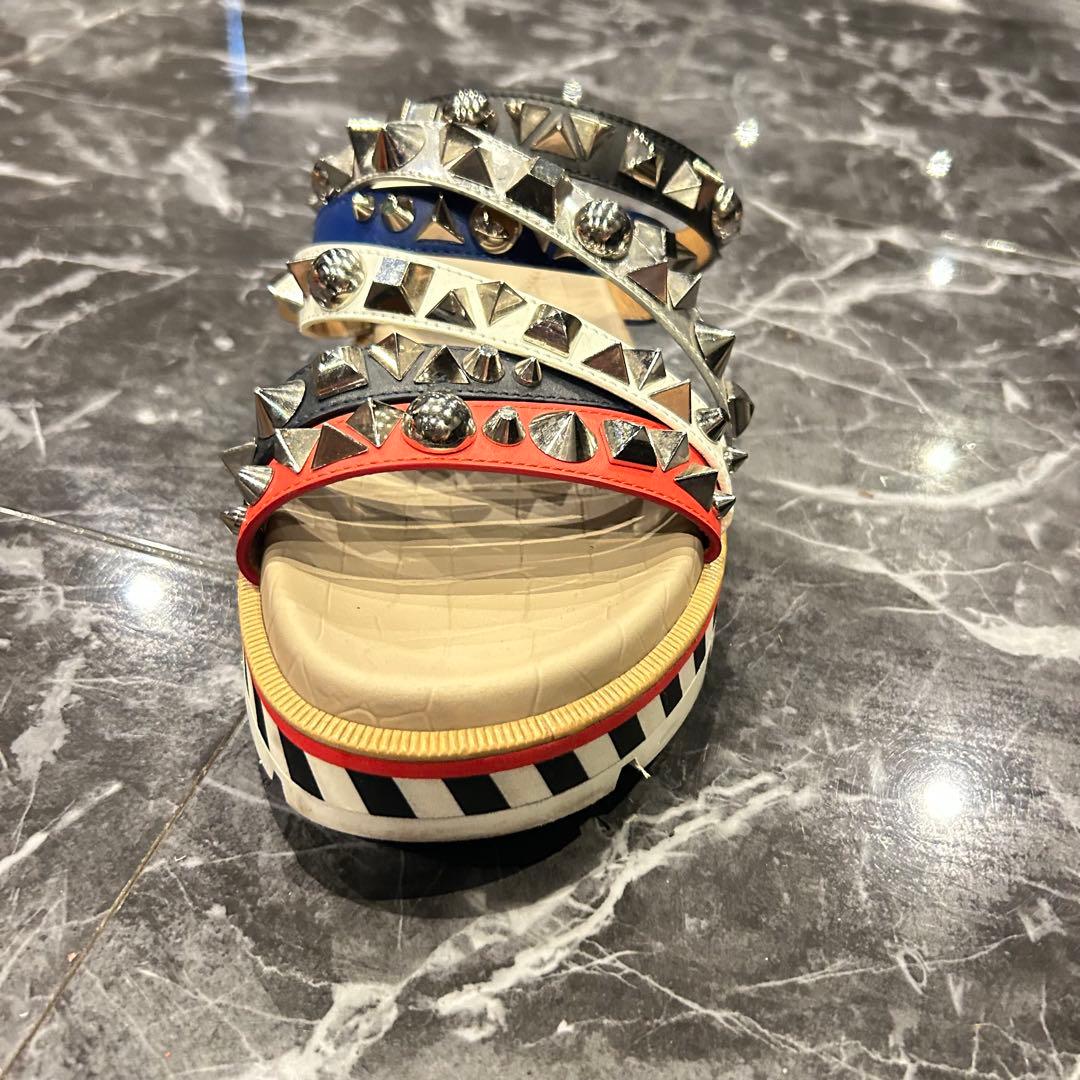 クリスチャンルブタン アポロビーチ スタッズ サンダル 26cm