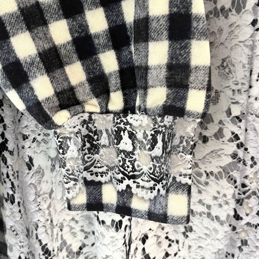 マ*ム様 フランシュリッペ FL5 ギンガムチェック だまし絵 トロンプルイユ