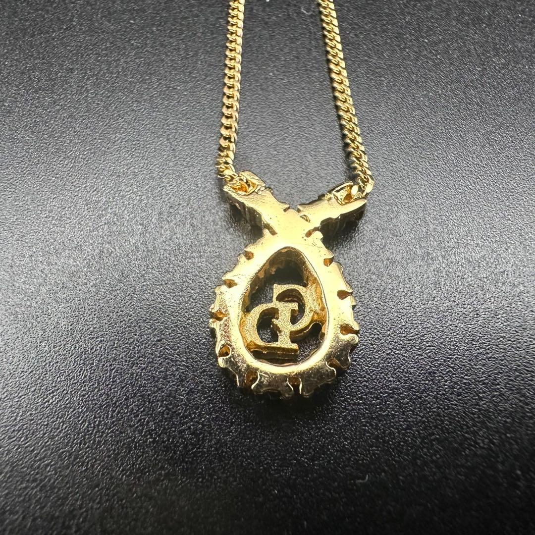 未使用級✨　Dior　ネックレス　CD ロゴ　ラインストーン　希少　1585