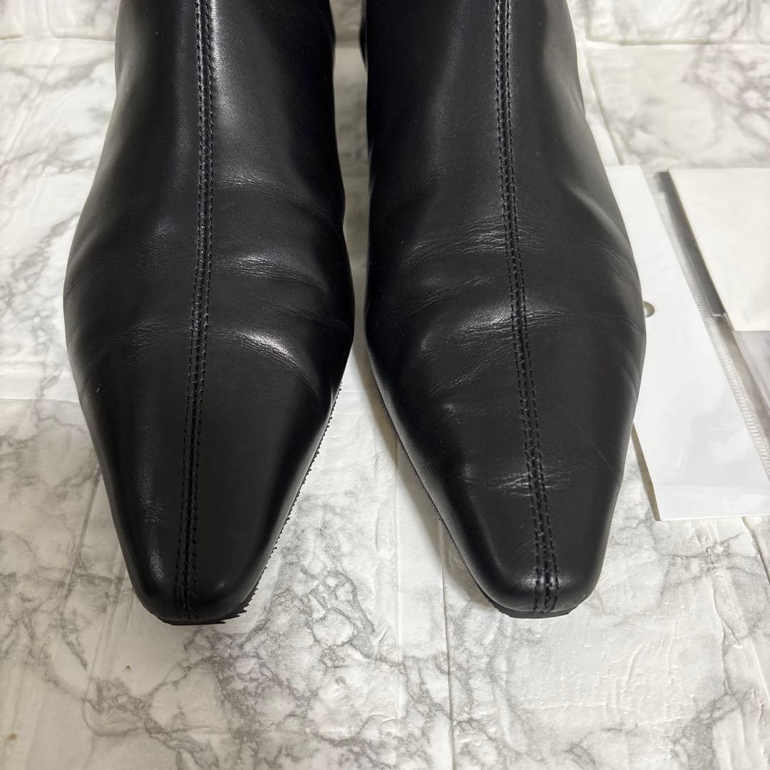 最終お値下げ！美品　SHISEI シーセイ23cmチゼルトゥアンクルブーツ