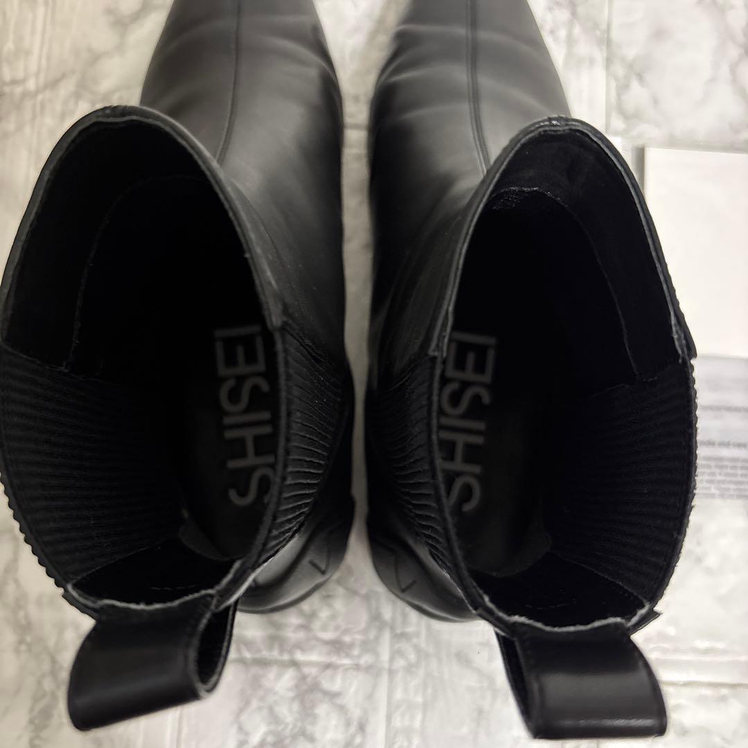 最終お値下げ！美品　SHISEI シーセイ23cmチゼルトゥアンクルブーツ