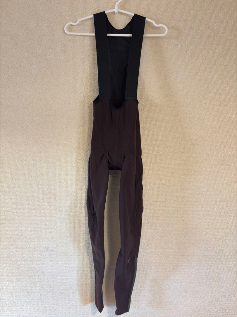 velocioベロシオパッド付き裏起毛ビブタイツ ブラウン