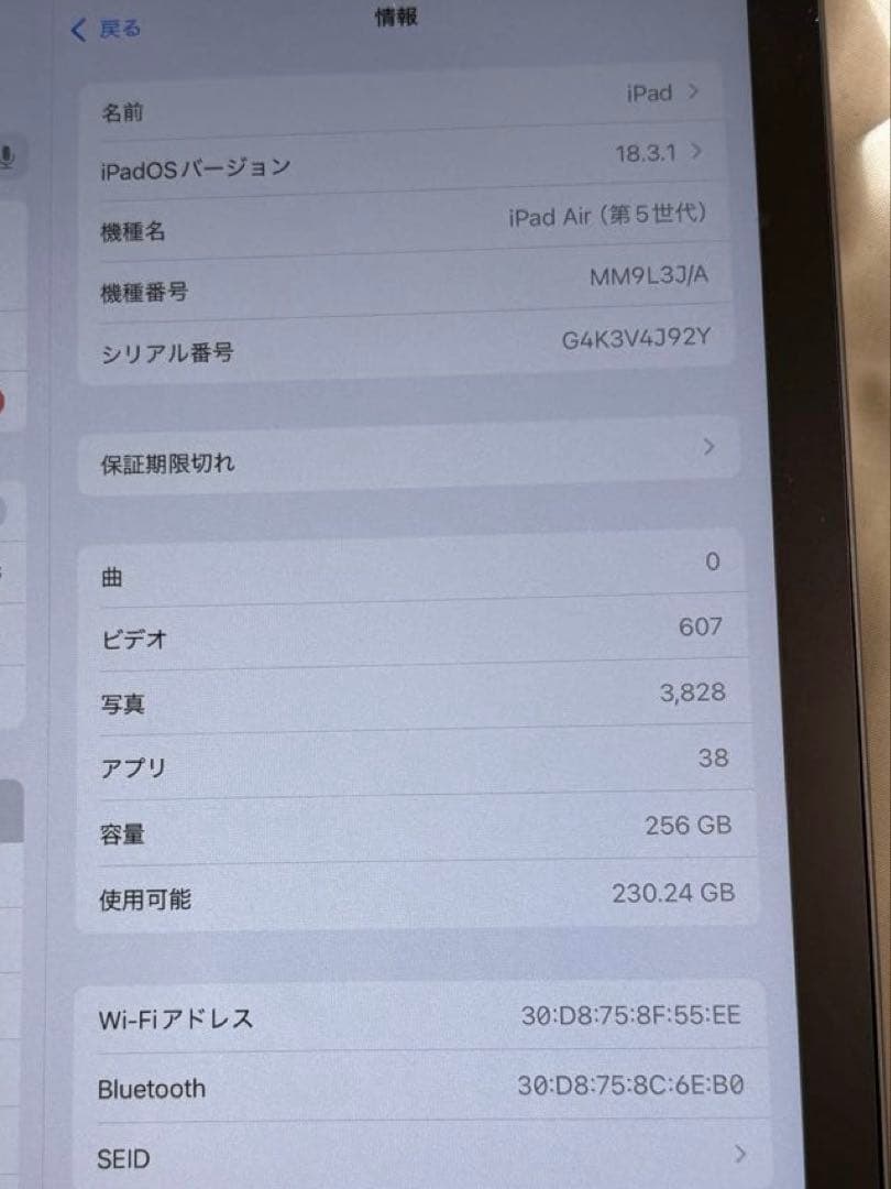 iPad Air (第5世代)Wi-Fi / Apple Pencil付き