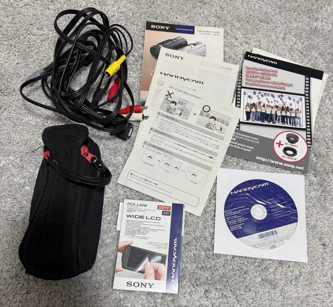 SONY HDR-CX520V ビデオカメラ 完動品　64GB フルHD