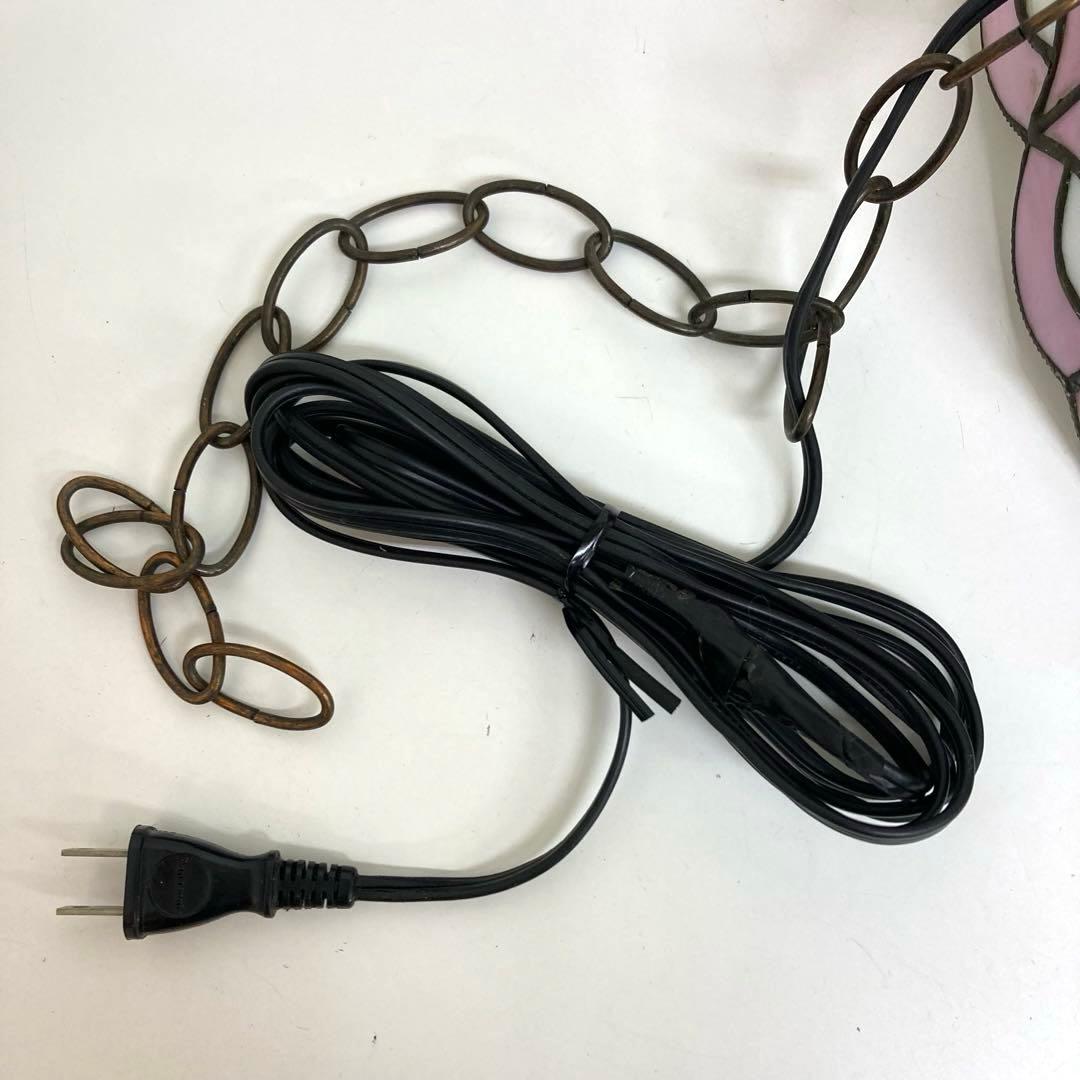 A281-53 アンティーク ステンドグラス吊り下げ照明器具 吊り下げランプ