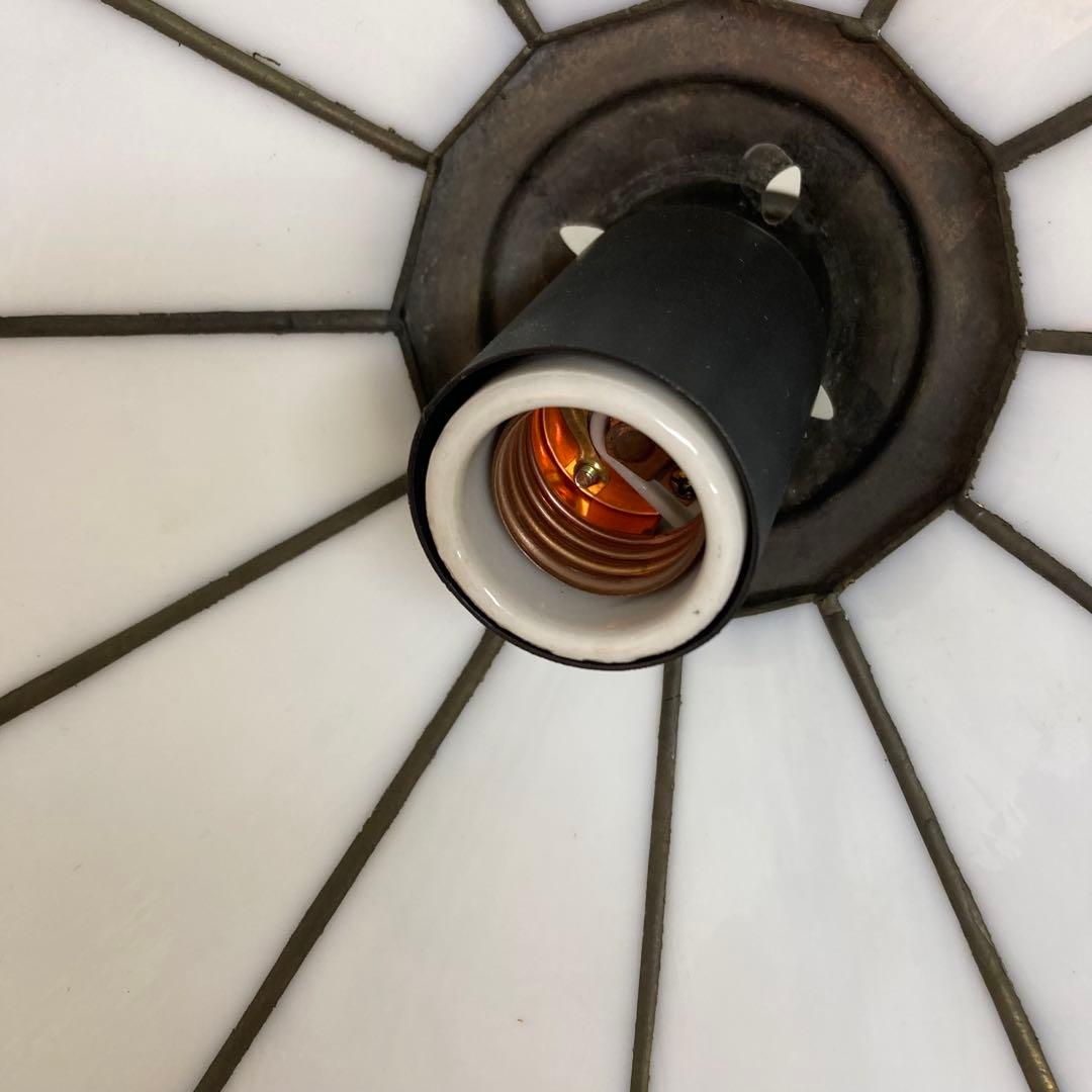 A281-53 アンティーク ステンドグラス吊り下げ照明器具 吊り下げランプ