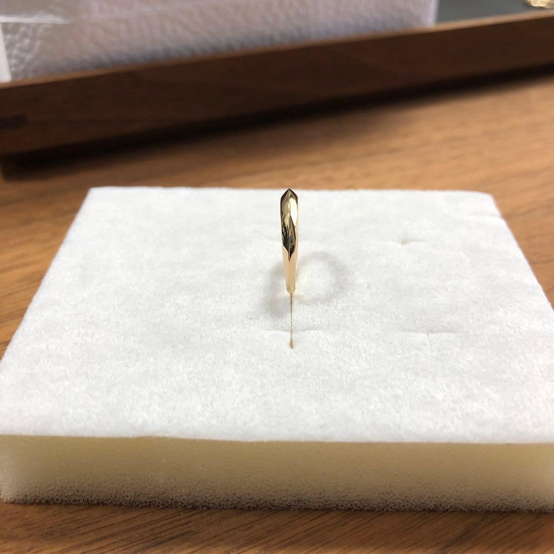 美品 COCOSHNIK ココシュニック フープピアス 片耳 k10 ピアス