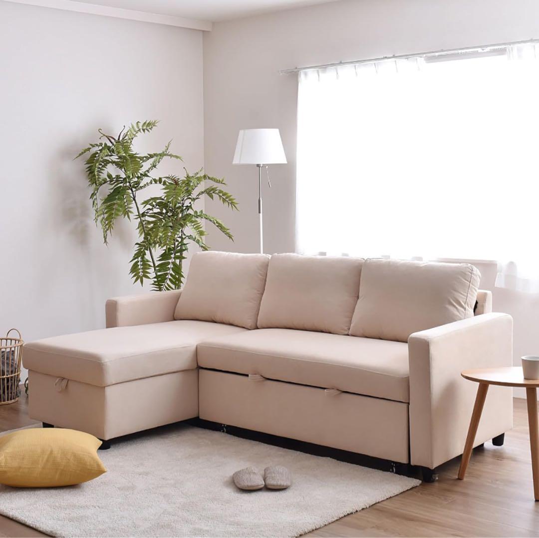 引取限定VENTOTA ソファベッド ソファー ソファー 3人掛け