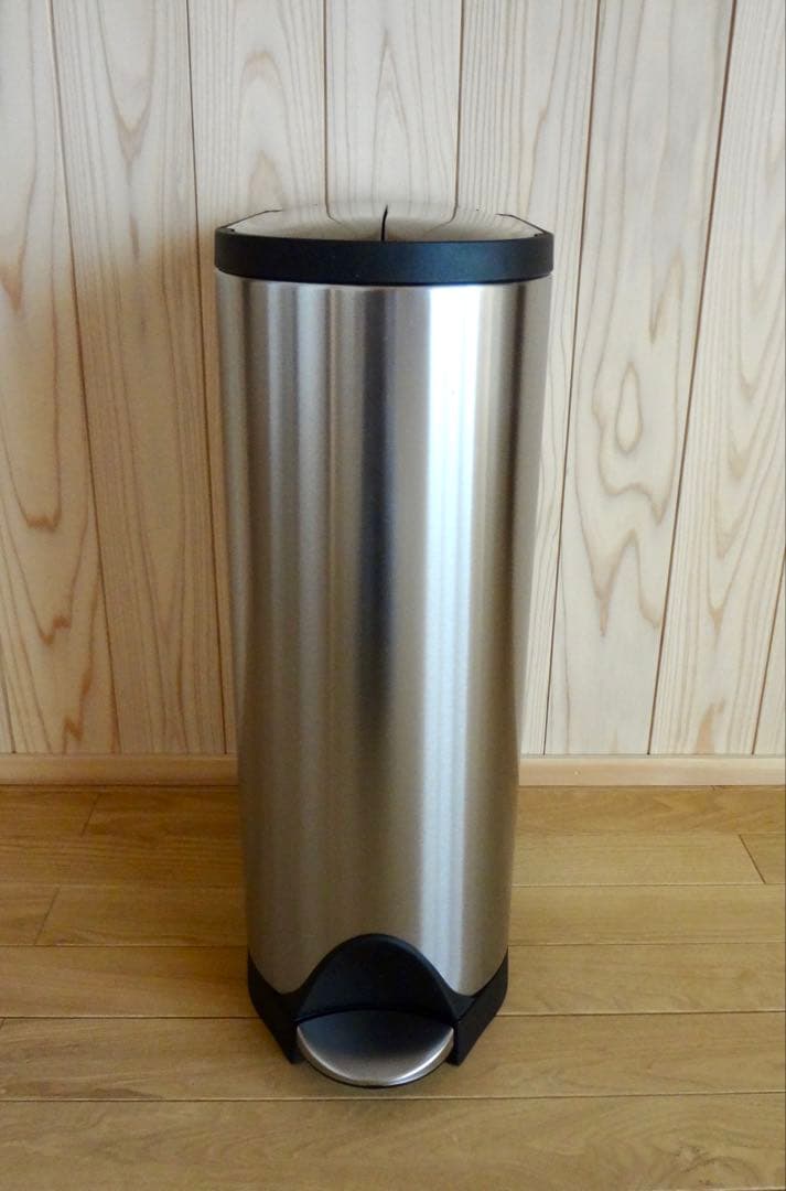 シンプルヒューマン ゴミ箱 スリム 18L シルバー ゴミ袋付き