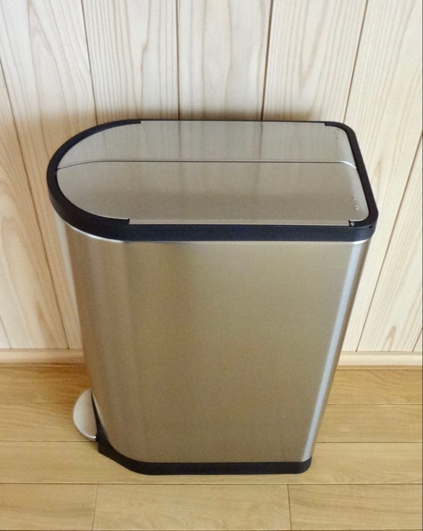 シンプルヒューマン ゴミ箱 スリム 18L シルバー ゴミ袋付き