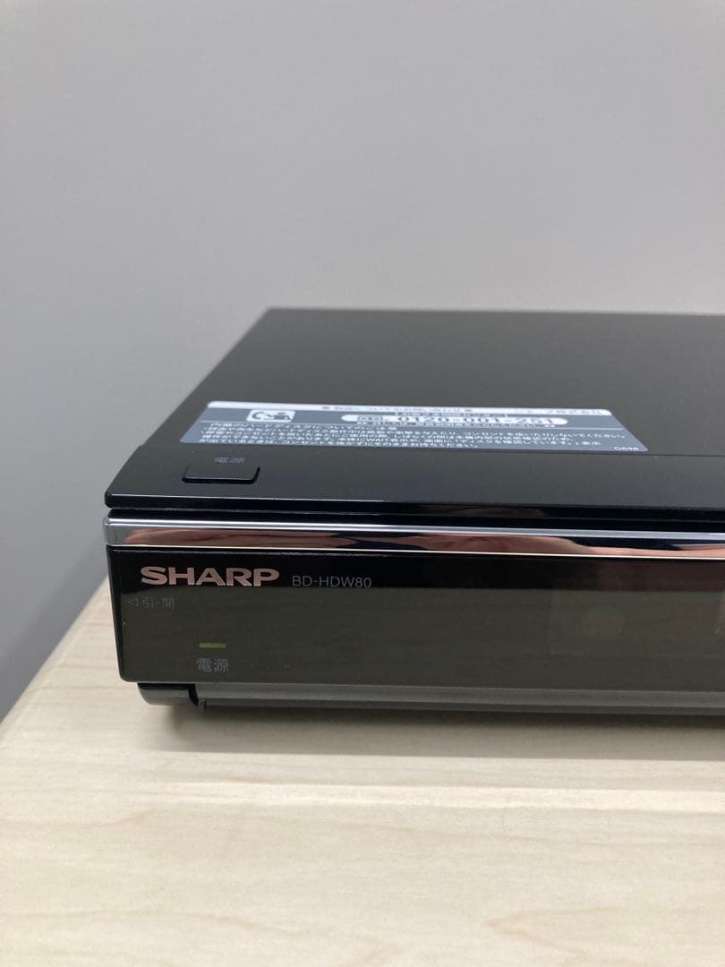 1TB リモコン美品　シャープ　AQUOS ブルーレイ　BD-HDW 80