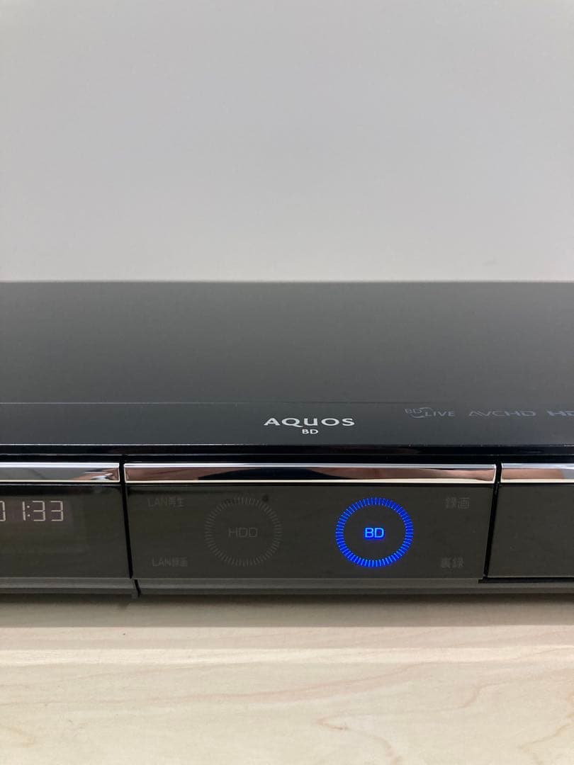 1TB リモコン美品　シャープ　AQUOS ブルーレイ　BD-HDW 80
