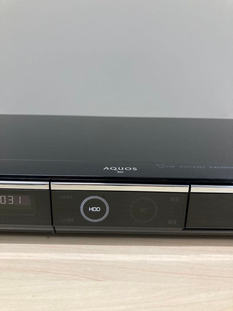 1TB リモコン美品　シャープ　AQUOS ブルーレイ　BD-HDW 80