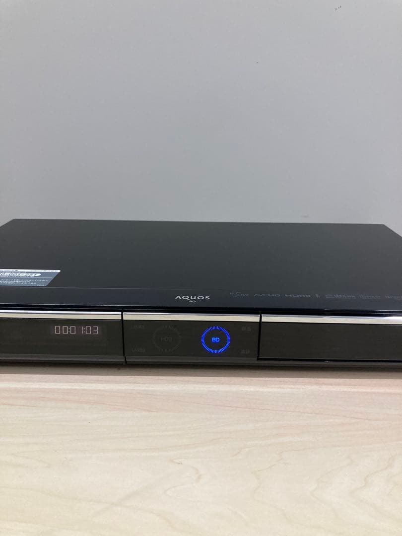1TB リモコン美品　シャープ　AQUOS ブルーレイ　BD-HDW 80