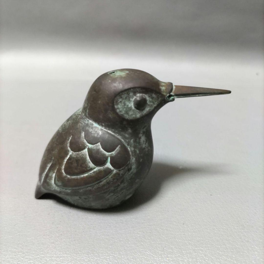 かわせみ水滴 　鋳銅製