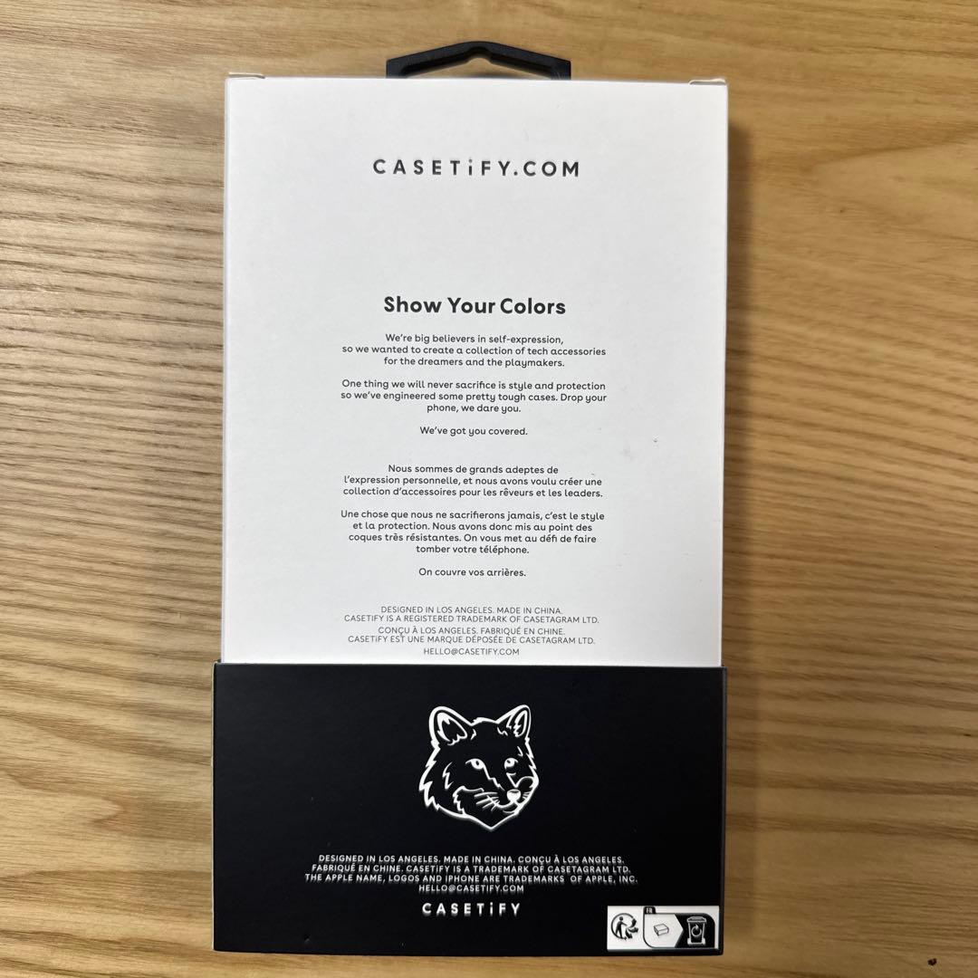iPhoneアクセサリー CASETIFY iPhone15Promax MAISON KITSUNE
