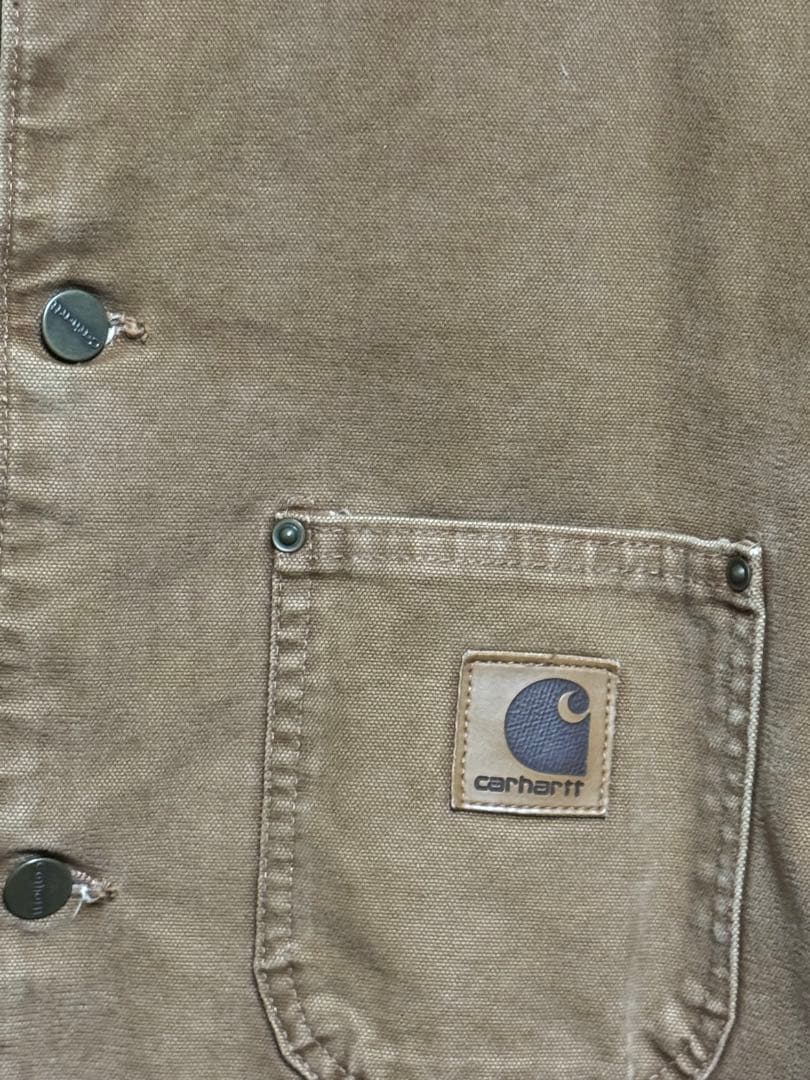 【美品】86年製 USA製　カーハート　ミシガンチョアコート　裏地ブランケット