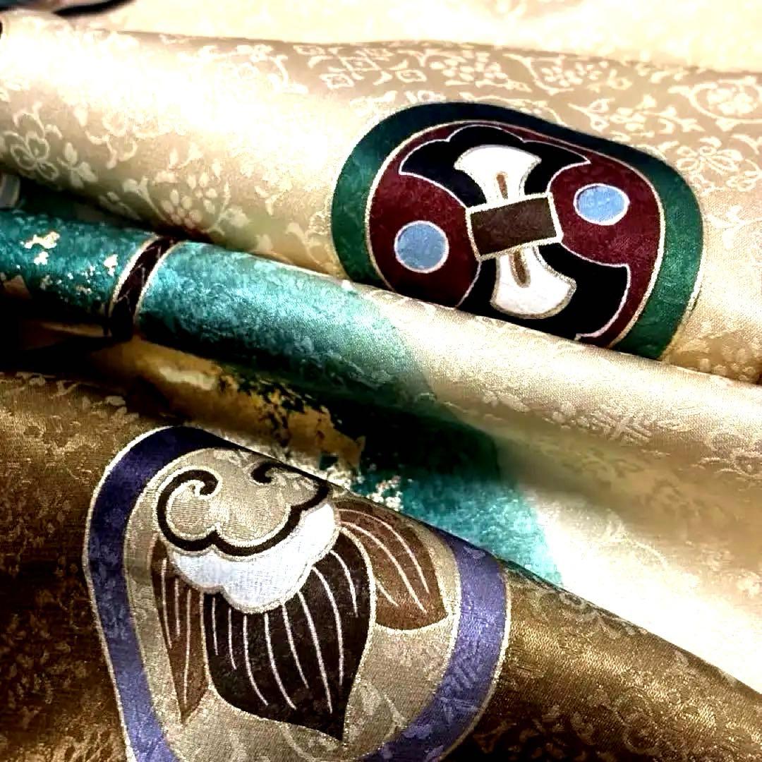 【新品】日本製 刺繍 手書き京友禅❗️お宮参り 産着 襦袢付 正絹 新品たとう紙付