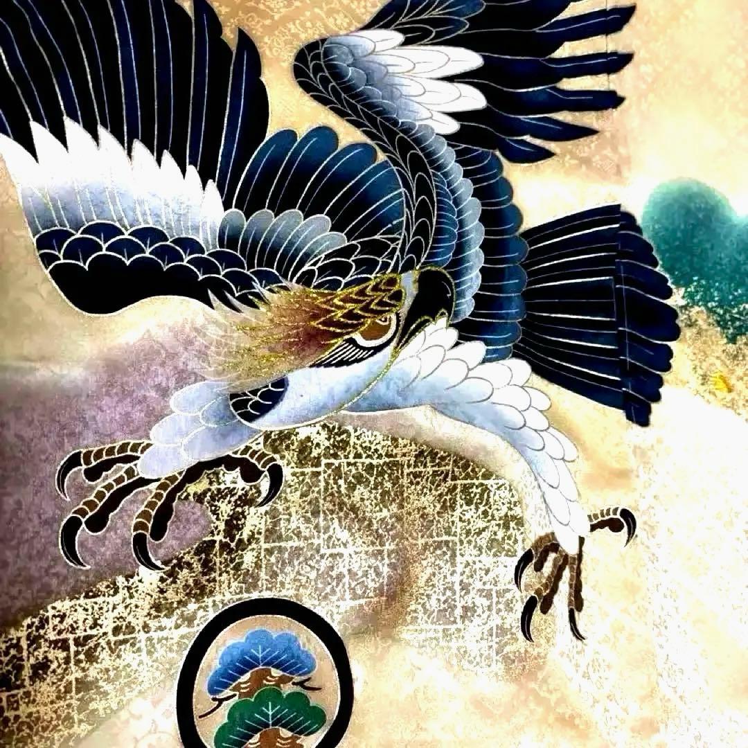 【新品】日本製 刺繍 手書き京友禅❗️お宮参り 産着 襦袢付 正絹 新品たとう紙付