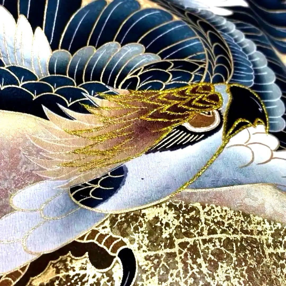 【新品】日本製 刺繍 手書き京友禅❗️お宮参り 産着 襦袢付 正絹 新品たとう紙付