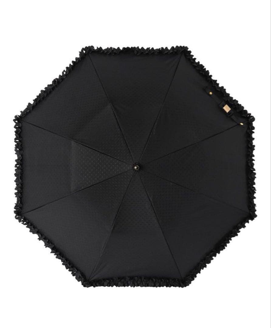 【LANVIN en Bleu】 晴雨兼用折りたたみ傘 ブラック