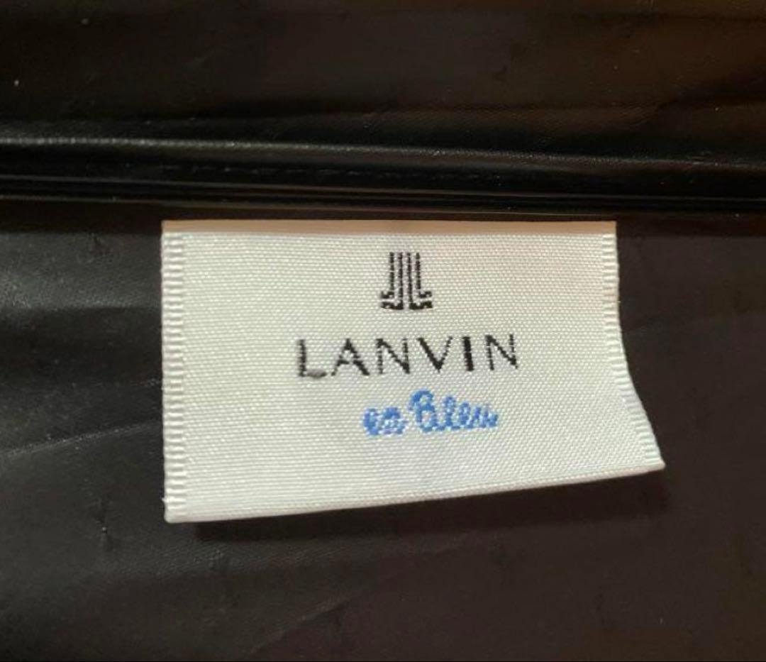 【LANVIN en Bleu】 晴雨兼用折りたたみ傘 ブラック