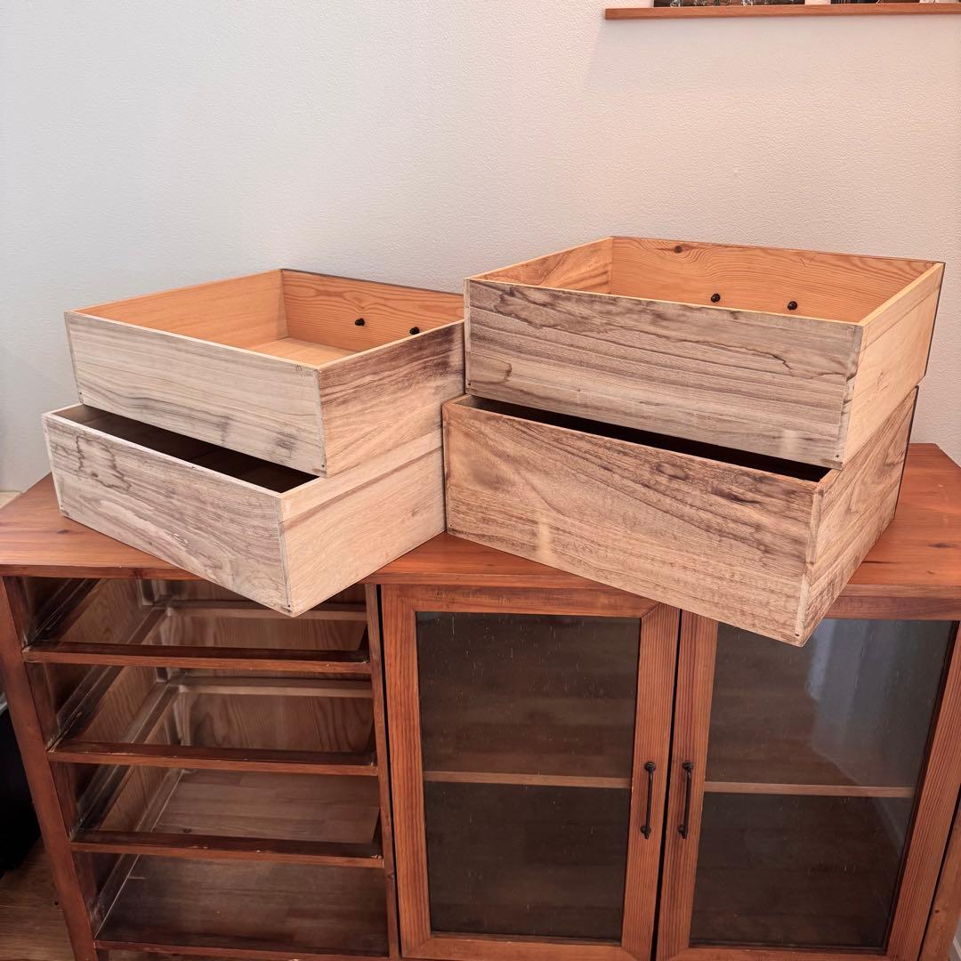 大*魂様 ビンテージ風サイドボード/ガラス扉キャビネット/テレビ台/ B-Com