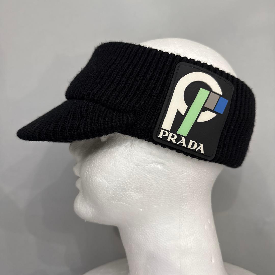 PRADA サンバイザー ニット　プラダ