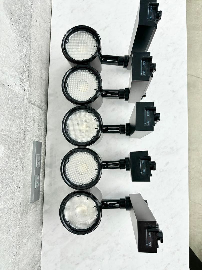 【超美品】LEDスポットライト ブラック5個セット