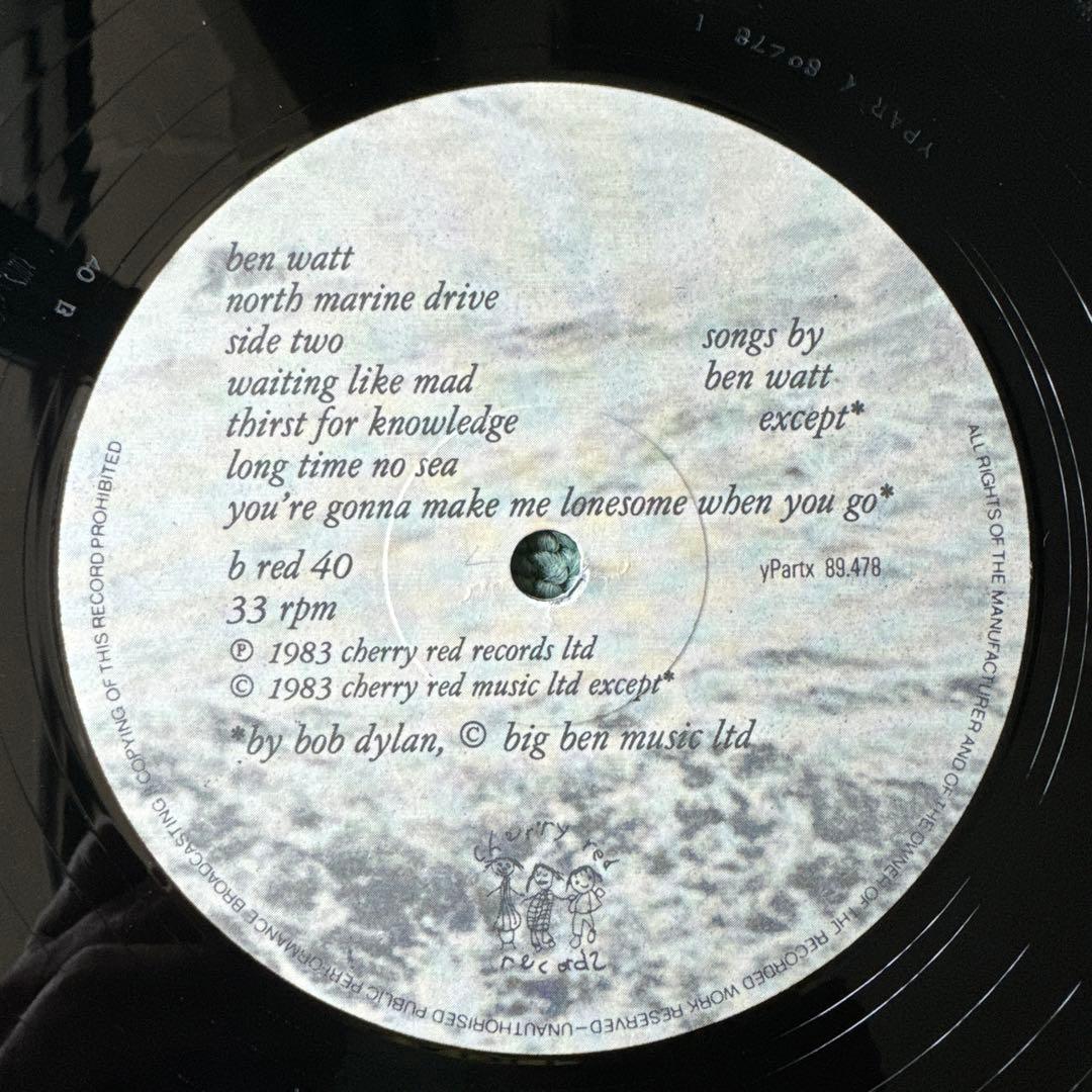 Ben Watt『North Marine Drive』LP アナログ レコード