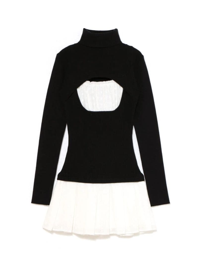 and mary Poppy lace set dress ブラック