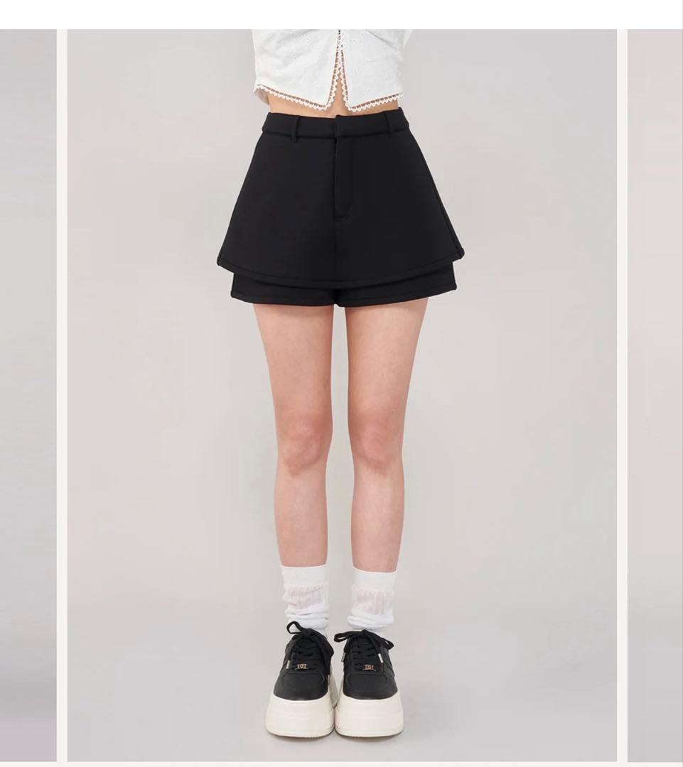 darich シルエットカットスカートライクショートパンツ