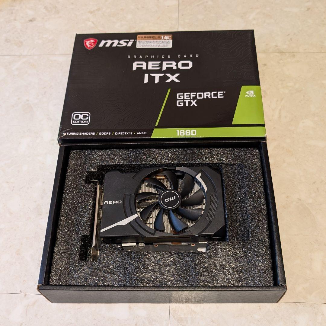 グラフィックボード・グラボ・ビデオカード MSI AERO ITX NVIDIA GeForce GTX 1660