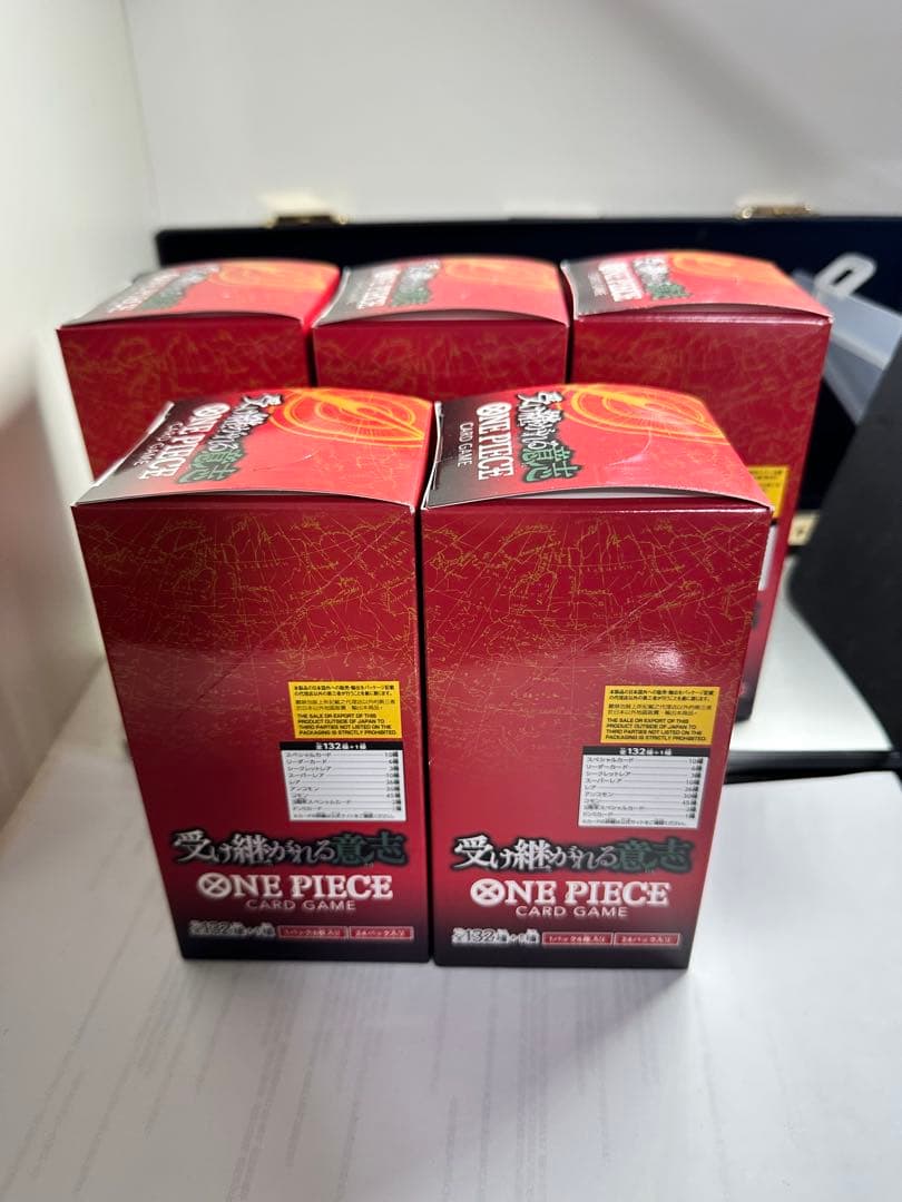 ワンピースカードゲーム 受け継がれる意志 5BOXセット 新品 未開封
