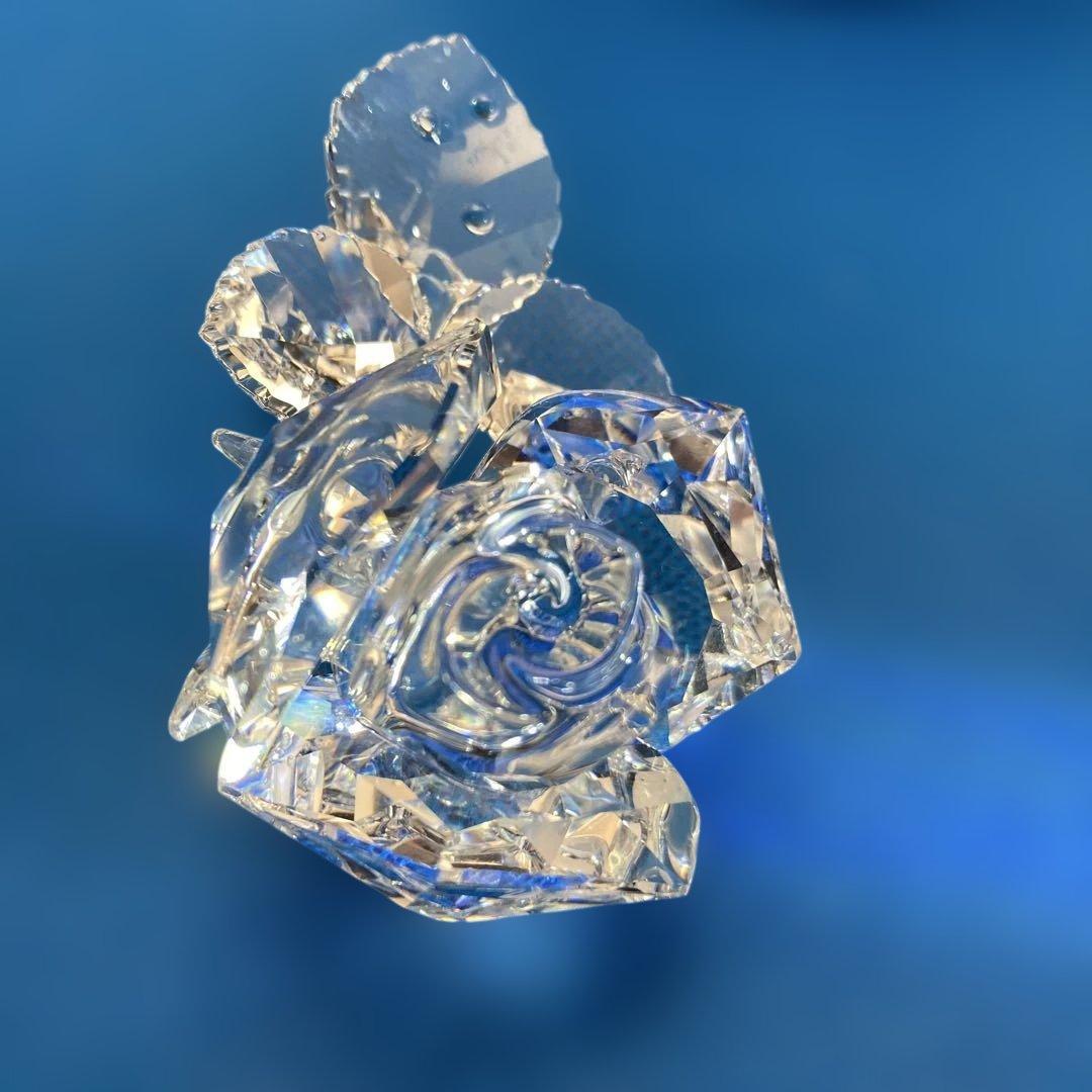 SWAROVSKI スワロフスキー　クリスタルローズ 証明書付き　薔薇(384)