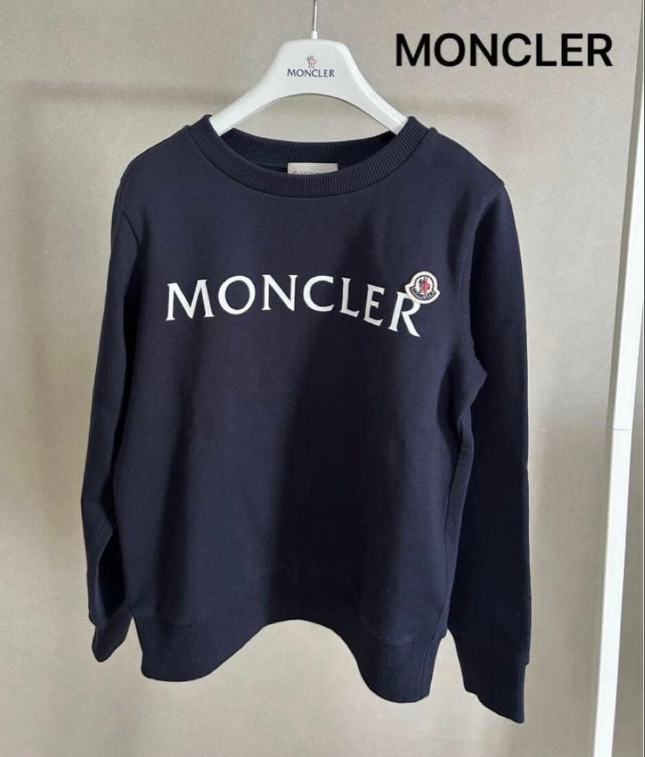 ★モンクレール　22年　スウェット　140センチ　10歳　ネイビー　美品★