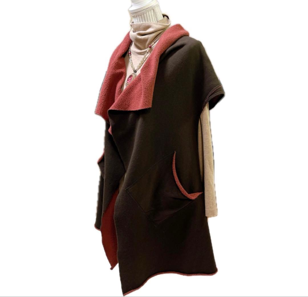 美品✨ヨーガンレール 変形デザインジレ ベスト 希少ヤク毛