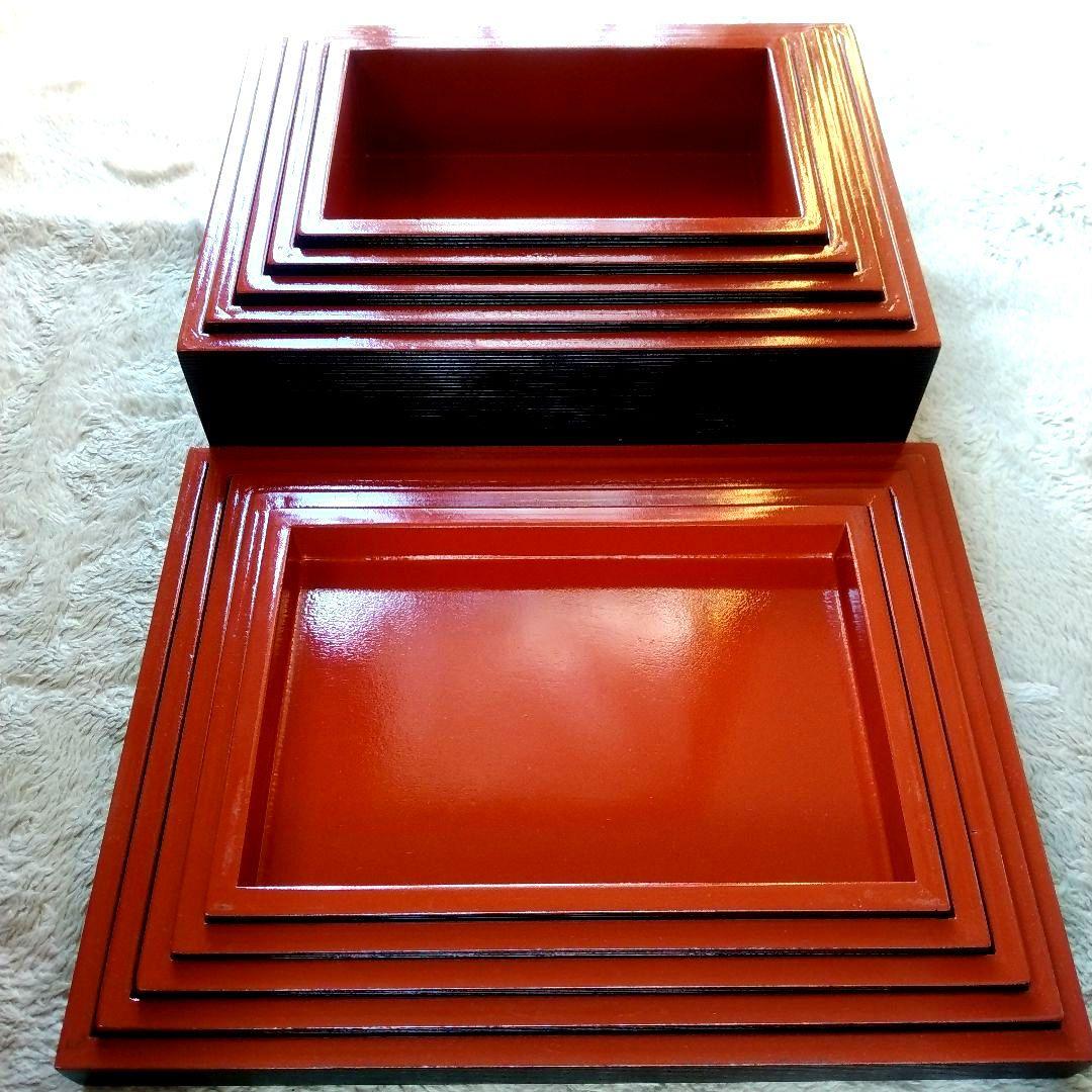 切溜 きりだめ 五段入れ子 栄重 さかえ重 5段重箱 木製 漆器