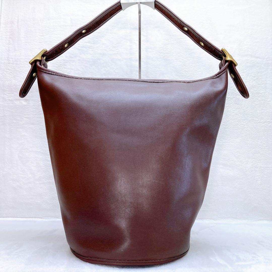 ✨美品✨COACH オールドコーチ ダッフルバッグ バケツ型 レザー ブラウン